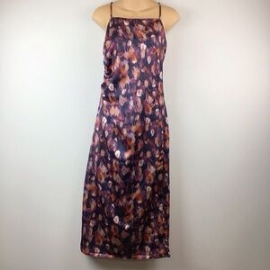 Jason Wu Watercolor Satin Maxi Dress | Small